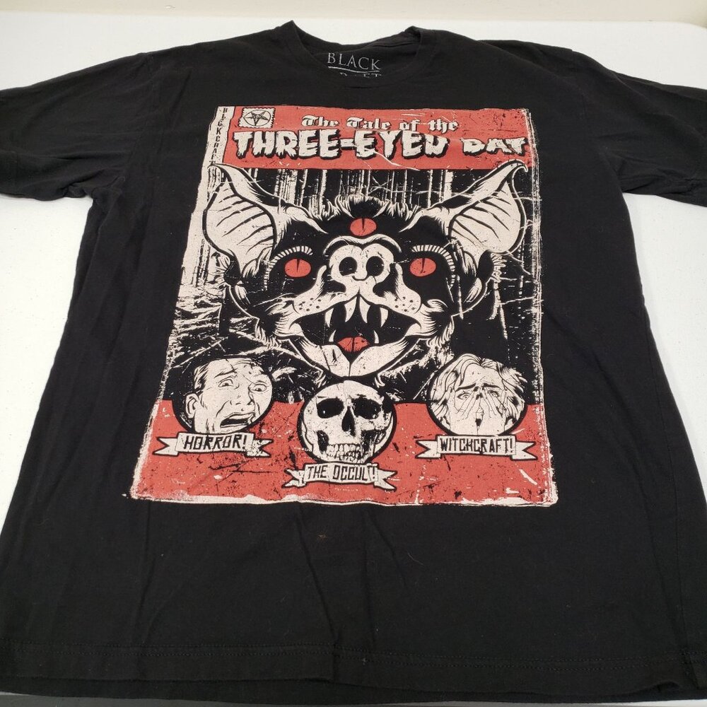 Black Craft Mens The Tale of the Three Eyed Bat T-shirt Size Large - Picture 8 of 8